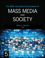 Book cover that says The SAGE International Encyclopedia of Mass Media and Society by Debra L. Merskin